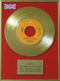 Abba 24 Carat Gold Disc 7 Inch The Name Of The Game