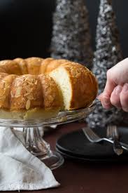 A Rich Moist Almond Pound Cake That S Made Better For You With Yogurt And Reduced Sugar A Fun New Years Dessert With One Whole Almond Baked Almond Pound Cakes