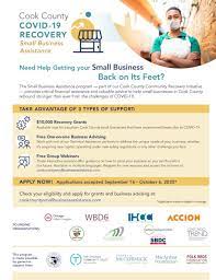 Grants of $10,000 to $30,000 are available to small and medium sized b.c. Cook County Recovery Grant Village Of Bellwood