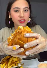 Harleya Eating Burger