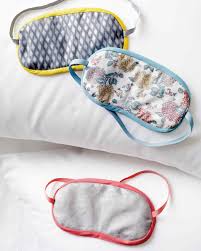 This lovely satin eye mask is the perfect sleep companion! How To Sew A Simple Sleep Mask For A Better Night Rsquo S Rest Martha Stewart