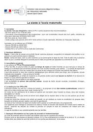 Dossier de psychologie du développement expérimental : La Sieste A L A C Cole Maternelle