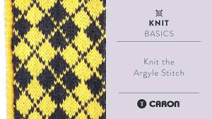 knit the argyle stitch