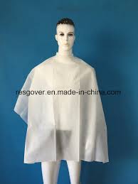 China Beauty Salon Spa And Barbershop Pp Disposable Non Woven Hair Cutting Apron China Disposable Cape And Non Woven Hairdressing Cape Price
