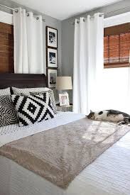 The bed is the focal point, but it is complemented by the mirror and the accessories on the nightstand. Bedroom Curtains Bedroomdecor Bedroom Bedromideas Bedroomdesign Bedroominteriordesign Chambre A Coucher Design Model Chambre A Coucher Chambre A Coucher