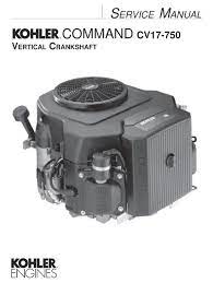 Kohler courage y command regulator. Kohler Command Cv17 Service Manual Pdf Download Manualslib