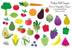 Fruits And Vegetables Clipart 151369 Illustrations Design Bundles Clip Art Fruits And Vegetables Vegetables