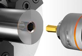 The conventional method has a sequence of polygon or other forms that increase in size and are pushed through a hole until the desired form size is achieved. Garant Profile Broaching Hoffmann Group