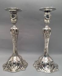 Pin On Antique Silver Candelabra Candlesticks