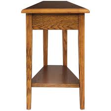 Phoenix Home Tilburg Chairside Solidwood Wedgeshaped End Table With Bottom Shelf Autumn Oak Read More At The Image Link It Is A With Images Furniture End Tables Table