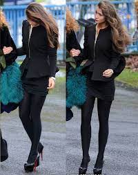 Funeral Outfit Miss Selfridge Peplum Jacket Black Skirt Tights Heels Teal Fur Collar Scarf Thing Funeral Outfit Funeral Outfit Winter Winter Outfits 2014