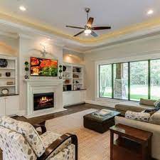 Amazing gallery of interior design and decorating ideas of living room tray ceiling in living rooms by elite interior designers. Tray Ceiling Living Room Ideas Photos Houzz