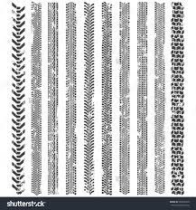 Tire Tracks Patterns A Set Of Detailed Tire Tread With Grunge Effect Tire Tread Tire Tracks Pattern