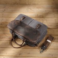 Wilson Leather Briefcase Grey The Leather Goods Co Embroidery Gifts Boyfriend Gifts Leather Sling Bag