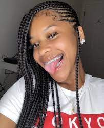 Pin By Zikeria On Bad Weave Hairstyles Braided Cute Braided Hairstyles Braids For Black Hair