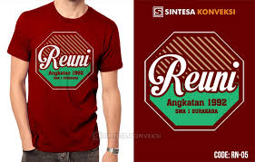 Desain scrap frame yang dihasilkan dapat disesuaikan dengan permintaan konsumen. Baju Reuni Jasa Bikin Kaos Reuni Akbar 34 Desain Keren