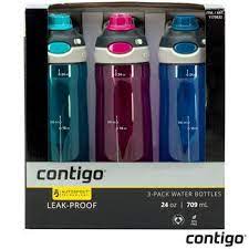 Contigo Autospout 709ml Water Bottle 3 Pack Water Bottle Bottle Reusable Water Bottle