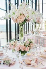 A Blush Pink Garden Wedding Elegantwedding Ca Wedding Table Flowers Pink And White Weddings Wedding Table Pink