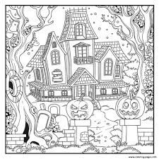 Add these free printable science worksheets and coloring pages to your homeschool day to reinforce science knowledge and to add variety and fun. Halloween Haunted House With Pumpkins And Scary Stuffs Coloring Pages Printable