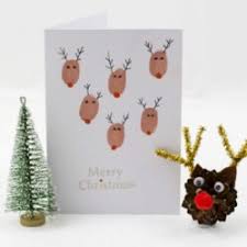 This year baby and i made our own christmas cards. 20 Homemade Christmas Cards Made By The Kids Hands On As We Grow