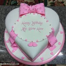 Happy Birthday Wishes With Name And Photo Edit Birthday Cake For Sister With Name Edit And Photo Happy Birthday Cakes Sister Birthday Cake Cake Name