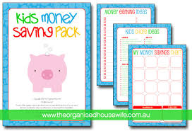 kids money saving pack the organised housewife