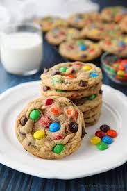 Only mix a small portion of m&m's into the chocolate chip . M M Cookies The Best Recipe Dessert Now Dinner Later