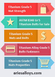 titanium alloy grade 5 bolts nuts fasteners suppliers astm