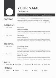 The best clean and simple free resume/cv template for your golden career. 46 Blank Resume Templates Doc Pdf Free Premium Templates