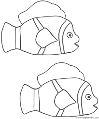Clown fish coloring pages are a fun way for kids of all ages to develop creativity, focus, motor skills and color recognition. Two Clown Fish Coloring Page Fish