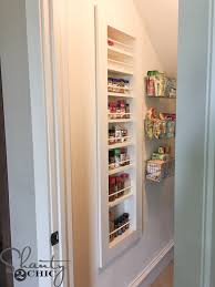 How tall is a spice rack on a cabinet? Diy Built In Spice Rack Free Plans And Tutorial Shanty 2 Chic