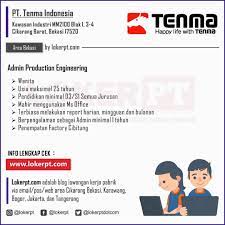 Indeed dapat menerima bayaran dari perusahaan tersebut, membantu agar indeed tetap gratis bagi para pencari kerja. Loker Pabrik Lowongan Kerja Pt Tenma Indonesia Via Facebook