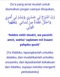 Berikut adalah beberapa doa dimudahkan segala urusan dikutip dari dalamislam.com: Doa Mempermudah Segala Urusan Random Thoughts