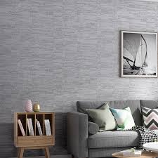 Living room color inspiration gallery. Modern Plain Metal Striped Textured Wall Paper Gray Blue Khaki Solid Color Wallpaper Bedroom Living Room Home Decor Wallpapers Aliexpress