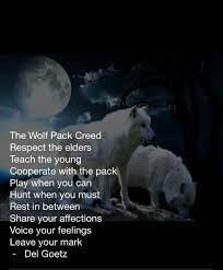 Wolf Pack Creed 3 Wolf Quotes Wolf Pack Inspirational Pictures
