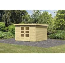 Das video zeigt wie einfach es ist das gartenhaus selber. Gartenhaus Karibu Kodiak 2 213 X 217 Cm Natur Bei Hornbach Kaufen