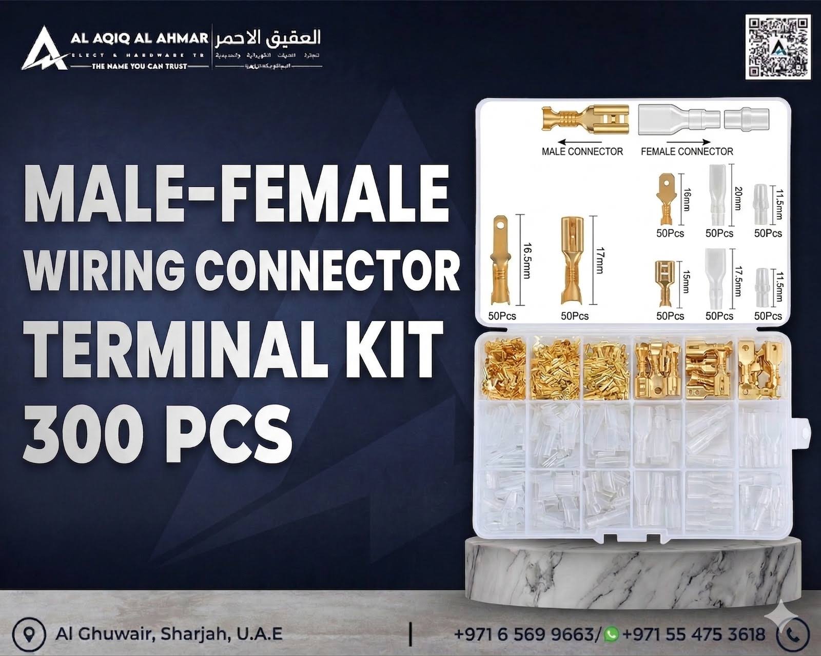 00 PCS Male-Female Wiring Connector Terminal Kit product image