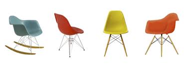 Color Doesn T Add A Pleasant Quality To Design It Reinforces It Repin Love It Eames Ad Colorful Renkli Red Yellow Chair Orange Eames Sandalye