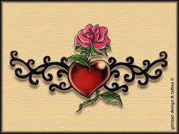 Rose flowers are magical and visually captivating given the adorable colors that they come with. Tattoo Tribal Heart And Rose By Gilrizzo On Deviantart