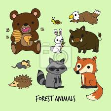 Maybe you would like to learn more about one of these? Funny Cartoon Forest Animals Fototapete Fototapeten Skizzenhaften Wildschwein Fox Myloview De