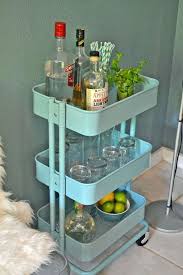 How To Use The 30 Ikea Raskog Cart In Every Room Of The House Ikea Bar Cart Bar Cart Decor Ikea Bar