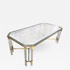 Vintage lucite and brass coffee table #lucitecoffeetable #vintagelucite #glasscoffeetable…» Vintage Italian Lucite And Brass Coffee Table