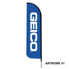 30 stylish insurance company logos. Geico Insurance Logo Printed Feather Flag Peak Banner