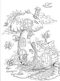 Fairy tale coloring sheets coloring pages are a fun way for kids of all ages to develop creativity, focus, motor skills and color recognition. Cute Fairy Tale Doodle Mushrooms House For Coloring Book For Adult Stock Vector Illustration Of Mushroom Europe 75678411