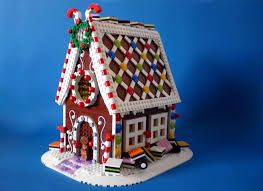 Attach plywood to saw horses. Toys Games Gingerbread House Christmas Village Custom Design Made With Real Lego Com