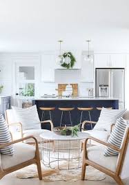 Blue hiri tufted linen upholstered arm chair (set of 2) by red barrel studio®. 3 Home Decor Color Combos With Navy And 25 Examples Digsdigs