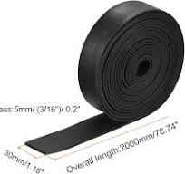 uxcell EPDM Rubber Foam Sheet Strips 3/16" T x 1.18" W x ...