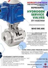 habonim #hydrogenvalves #greenhydrogen #acruxflowtech | Arun ...