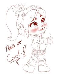 Sharing With You A Vanellope Von Schweetz Line Art Drawing That I Just Completed I Ll Be Coloring It Very So Disney Art Drawings Disney Drawings Disney Art