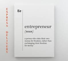 Entrepreneur Canvas Art Definition Entrepreneur Gift Funny Etsy Inspirational Quotes Personal Quotes Entrepreneur Gifts